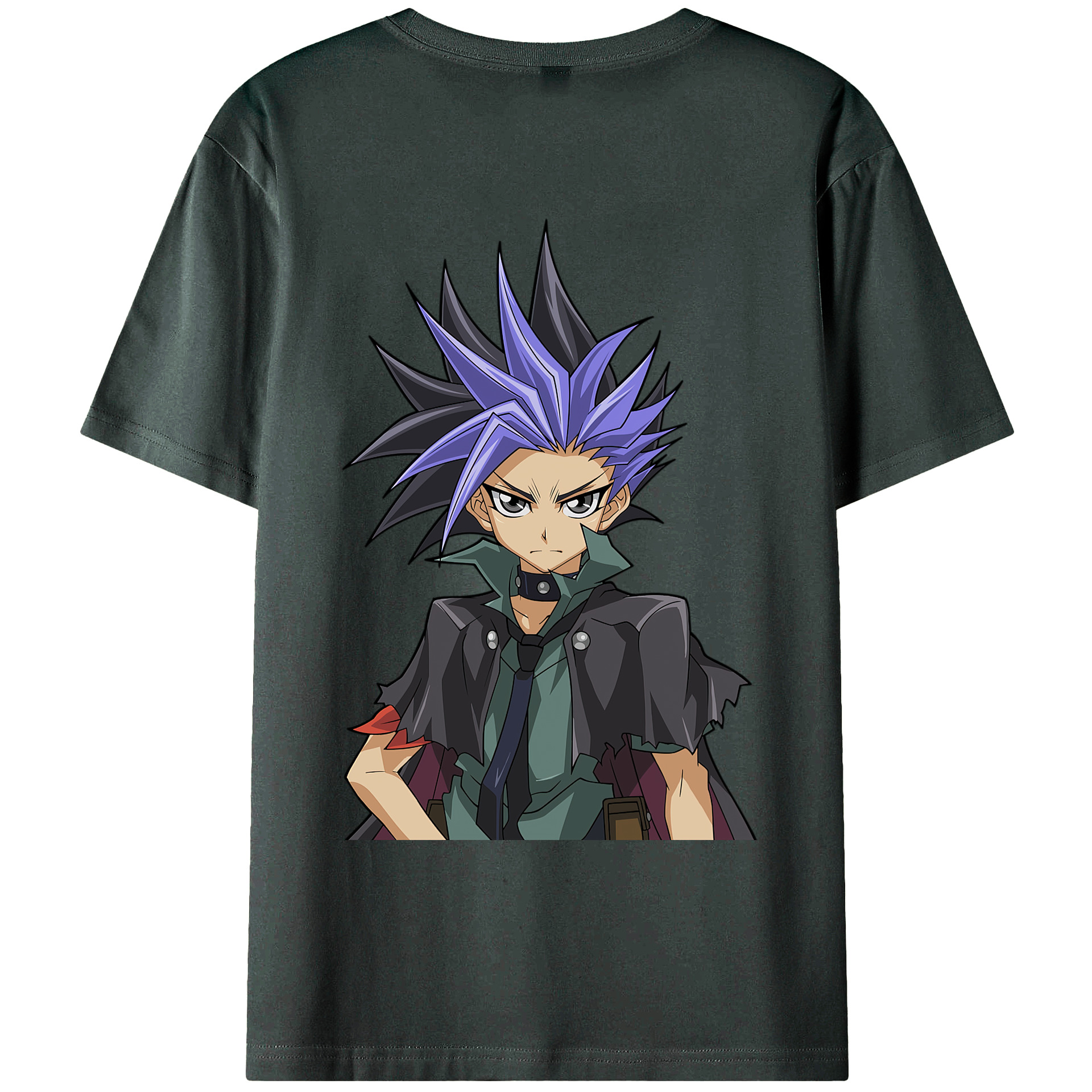（画像用） 遊☆戯☆王 Yu-Gi-Oh! 綿100％ メンズ半袖Tシャツ（バックプリント） 通気性